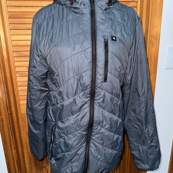 Quiksilver Men's Gray Hooded Jacket - Picture 1 of 3